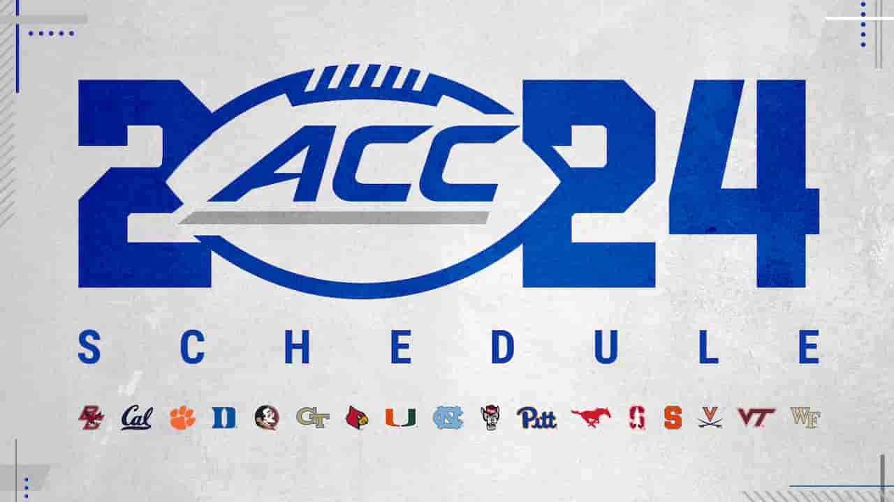ACC Releases Full 2024 Football Schedule Sports Finding